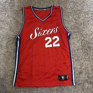 MATISSE THYBULLE 76ERS ALTERNATE RED AUTHENTIC NBA FANATICS JERSEY SIZE LARGE